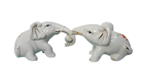 SŁOŃ CERAMICZNY BIAŁY 7CM KPL.2SZT (240)
