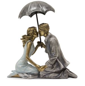 FIGURKA PARA Z PARASOLKĄ