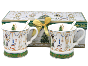 KPL. 2 KUBKI Z ŁYZECZKAMI BOX 12