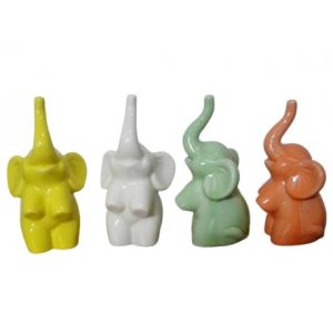 SŁOŃ CERAMICZNY 10CM MIX