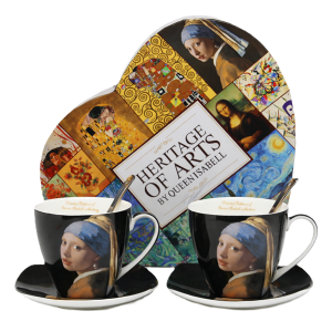 KPL. 2 FILIŻANKI+ 2 TALERZYKI+ 2 ŁYŻECZKI BOX-12