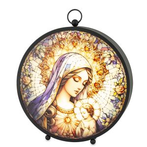 K Lampion Witrażowy Led