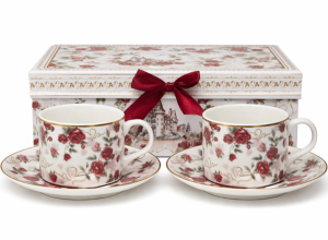 KPL. 2 FILIŻANKI+2 PODSTAWKI BOX-18