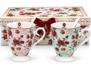 KPL. 2 KUBKI Z ŁYŻECZKAMI BOX-12